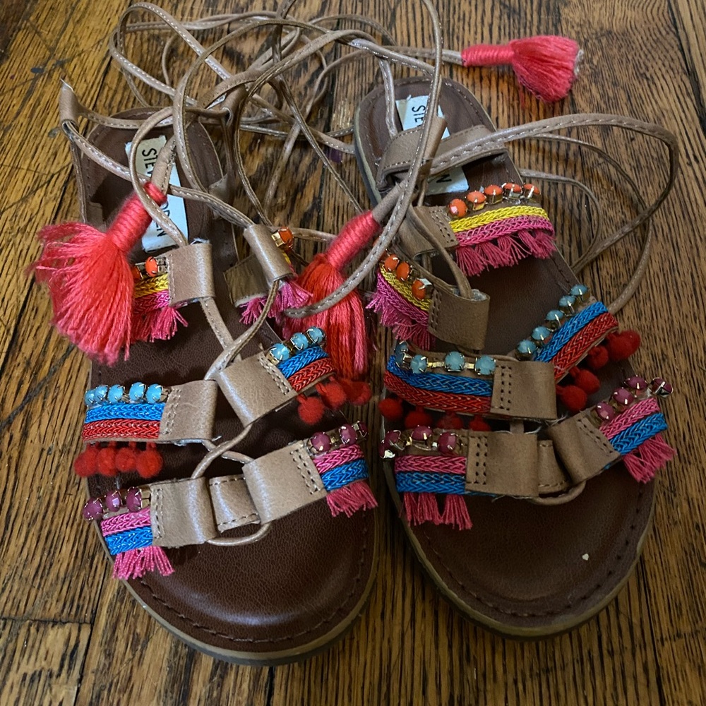 Steve Madden lace up sandals